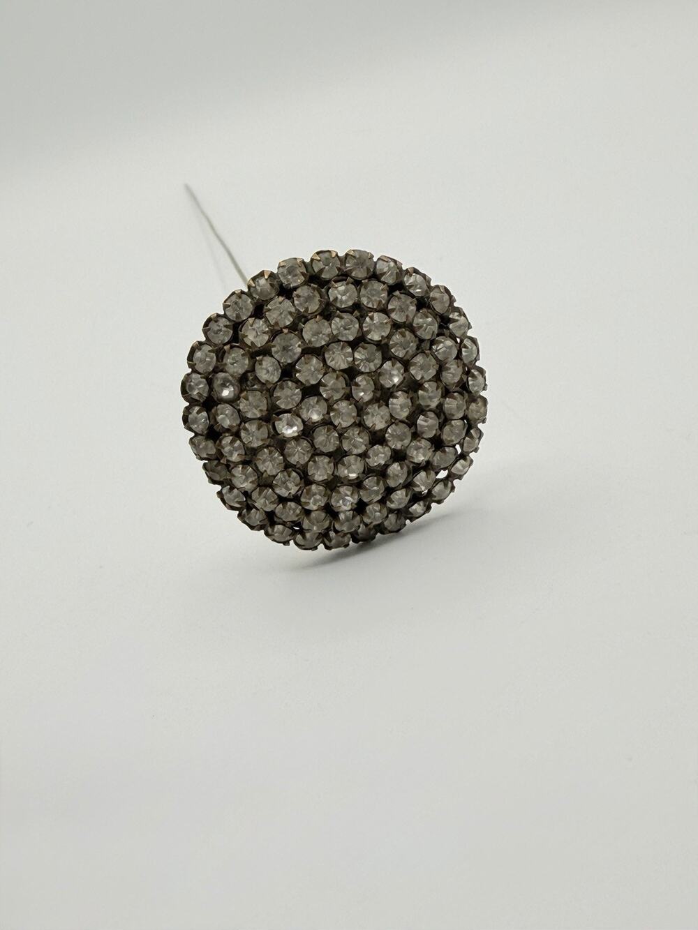 Antique Pavé Rhinestone Hat Pin 12"